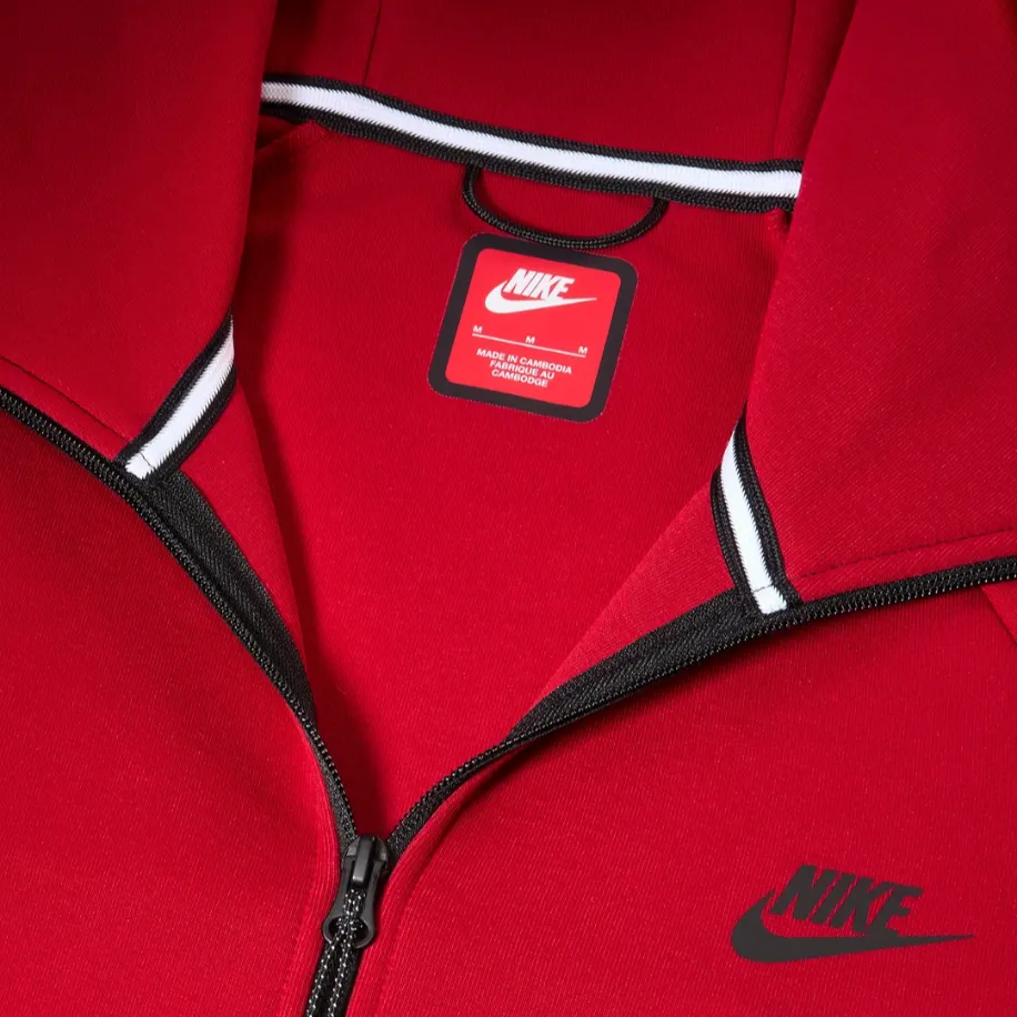NIKE Tech Fleece 2025 Red Hoddie