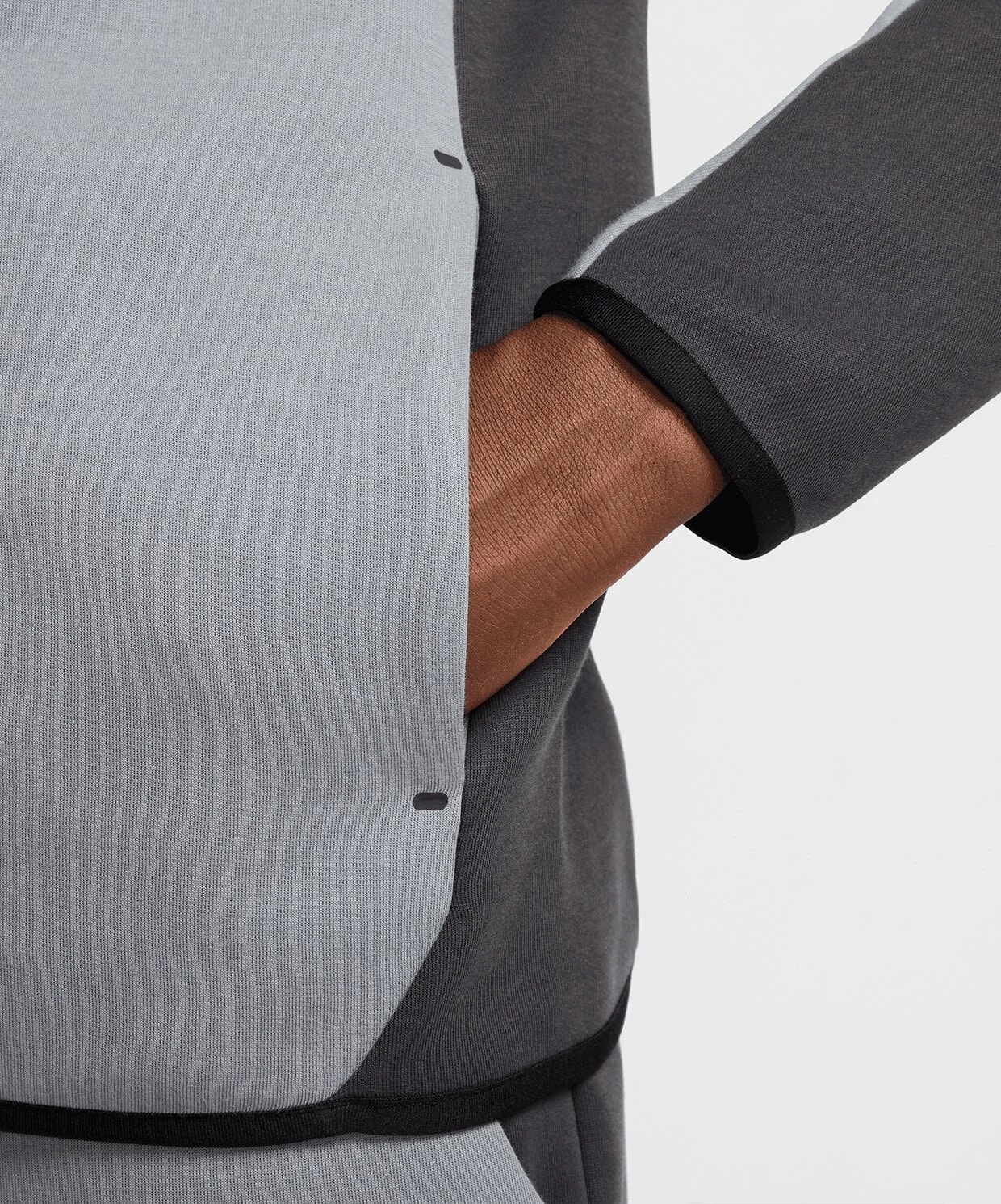 NIKE Tech Fleece 2025 Grey Black Hoddie
