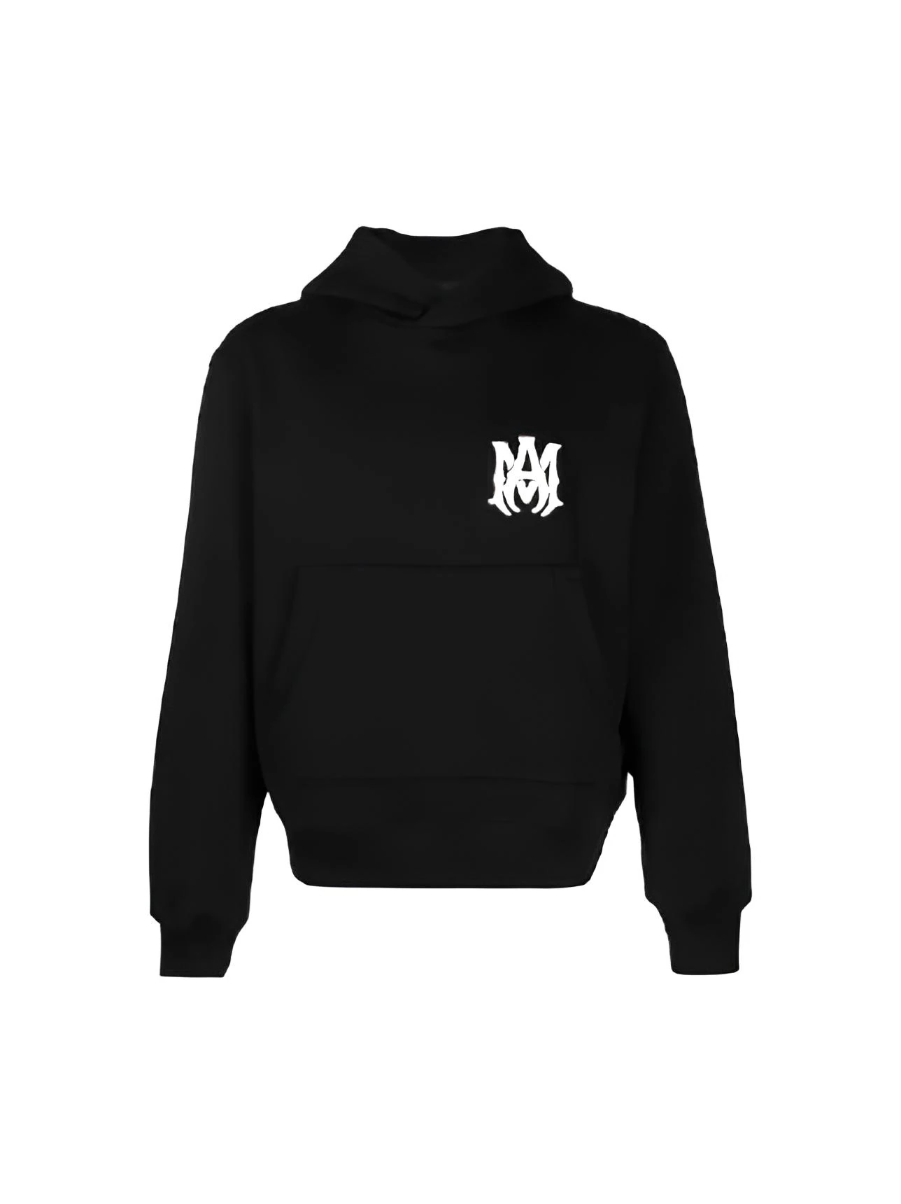 Amiri M.A. Logo Embroidered Black Hoodie