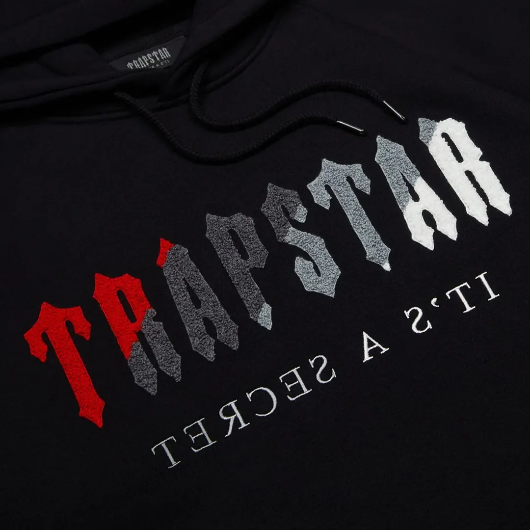 Trapstar Chenille Tracksuit Black Red