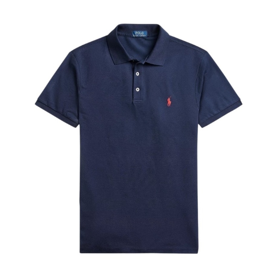 RL Blue Red Polo Yaka T-shirt
