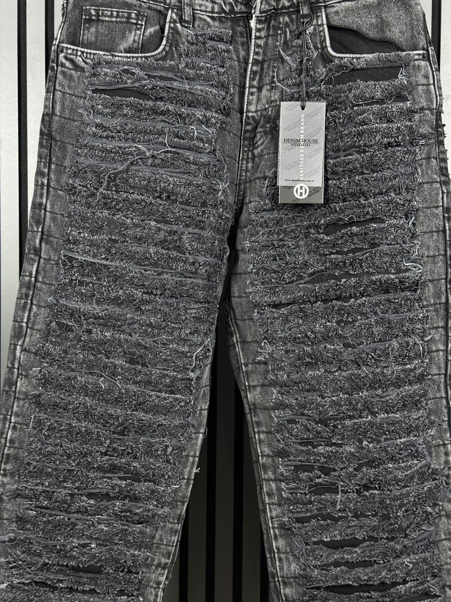 Black Baggy Flared Jeans