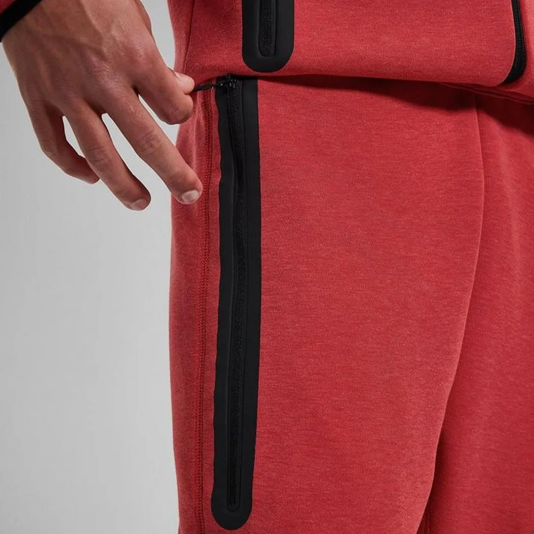 NIKE Tech Fleece 2024 Windrunner Tracksuit Red Jogger