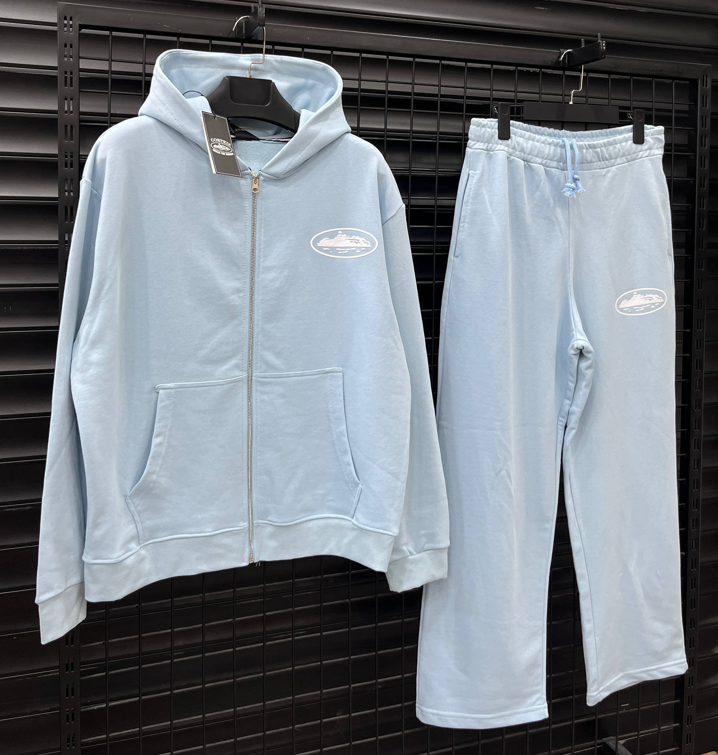 Corteiz Baggy Ocean Blue Tracksuit
