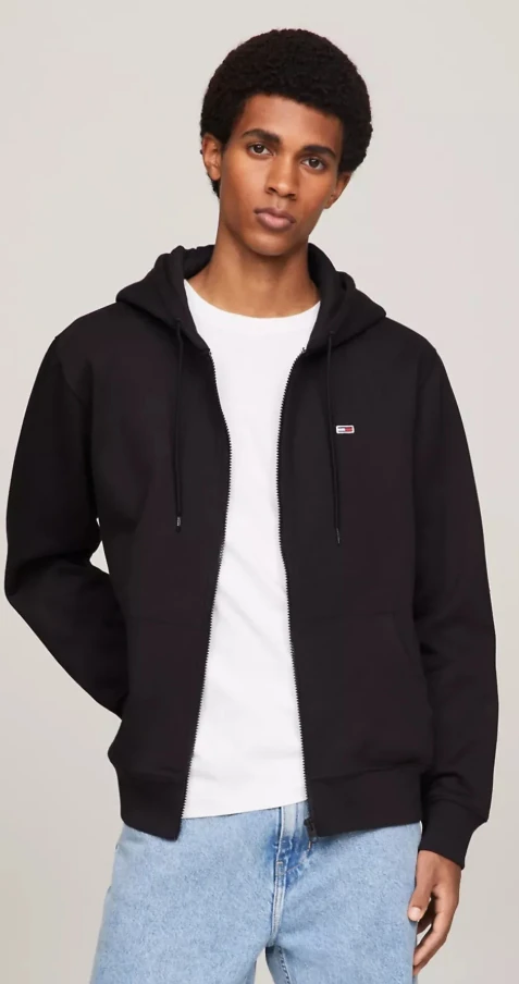 Tommy Hilfiger Zip Hoodie Black