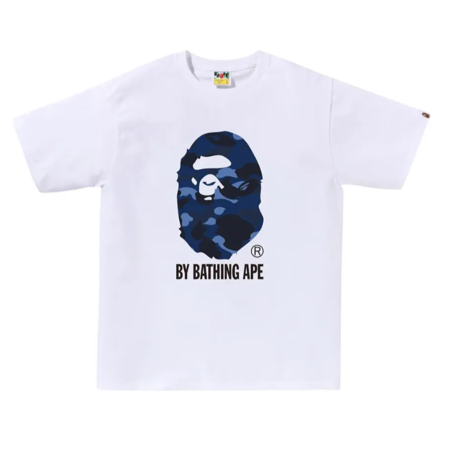 Bape White Blue Basic T-shirt