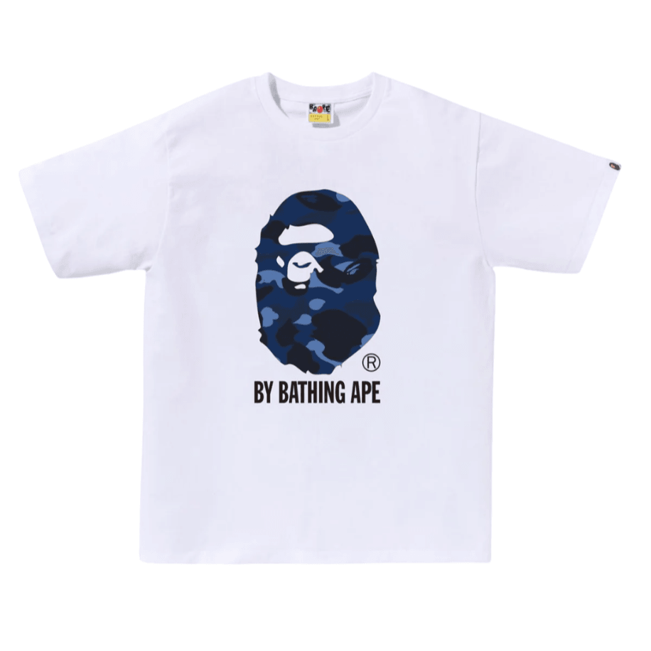 Bape White Blue Basic T-shirt