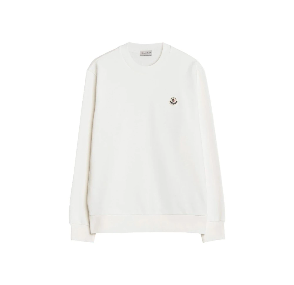 Moncler Basic Sweatshirt White