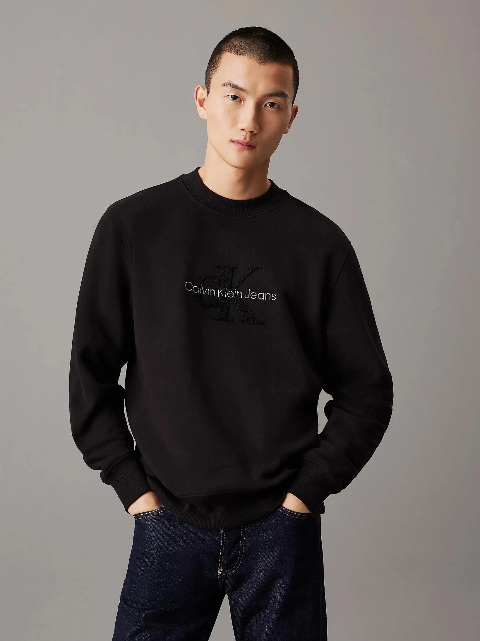 Calvin Klein Basic Sweatshirt Black