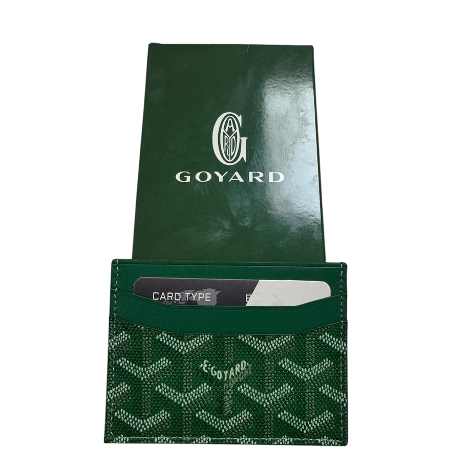 Goyard Green Deri Kartlık
