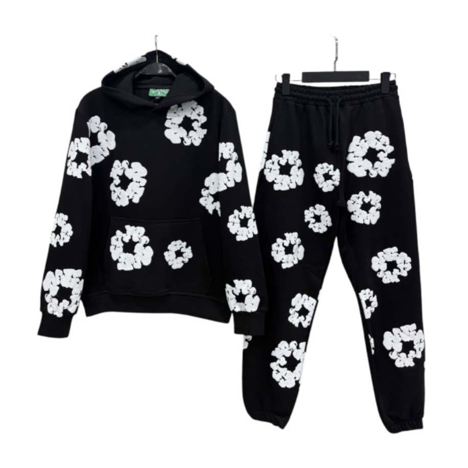 Denim Tears Hoodie Black White