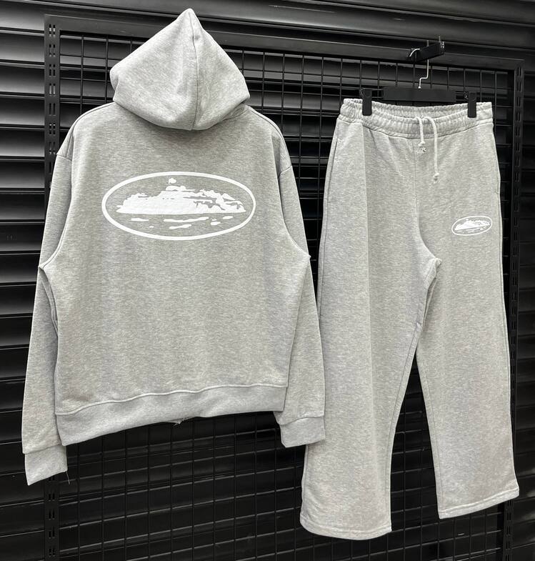 Corteiz Baggy Grey Tracksuit