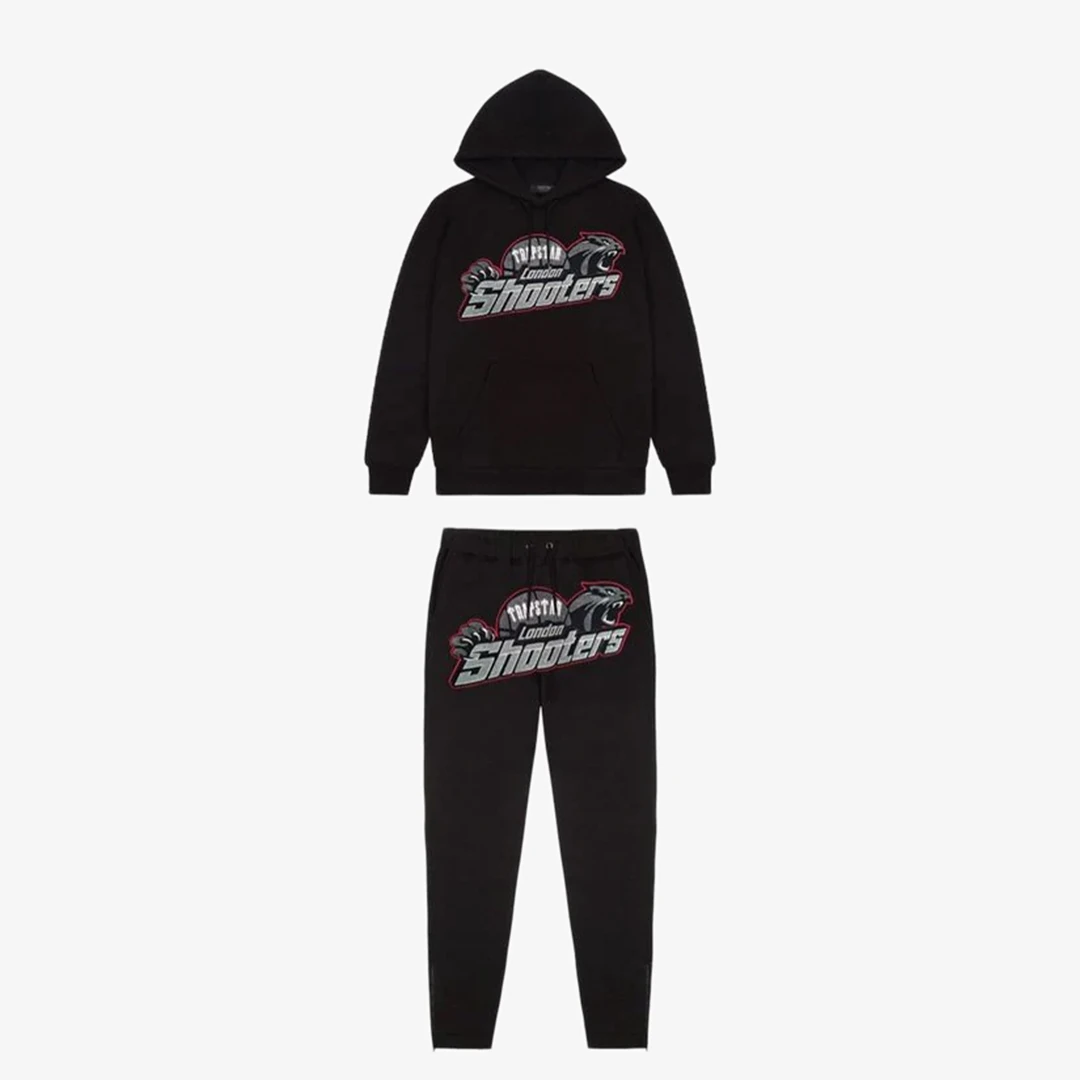 Trapstar London Shooters Tracksuit Black Red 