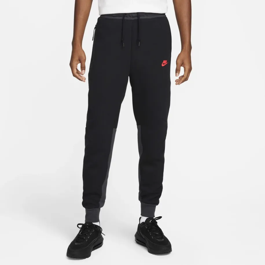 NIKE Tech Fleece 2024 Windrunner Tracksuit Black Grey Jogger