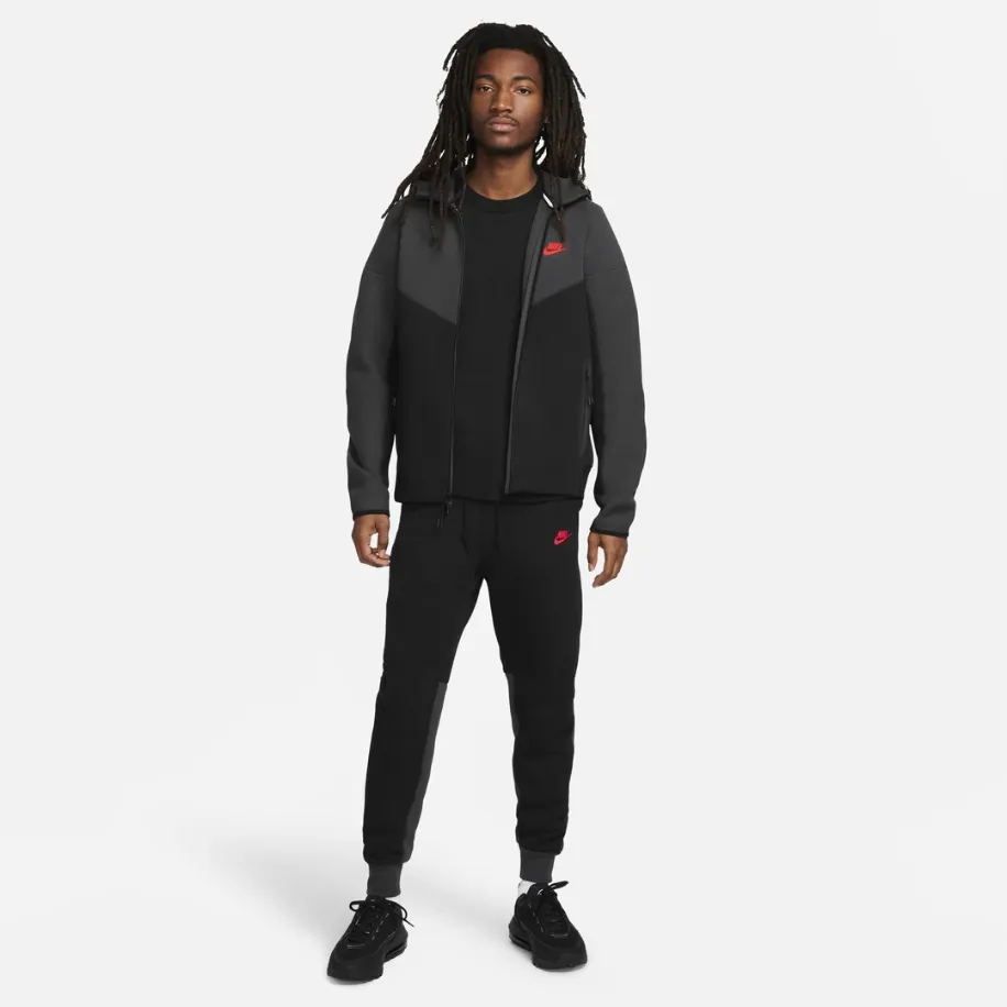 NIKE Tech Fleece 2024 Windrunner Grey Black Hoddie