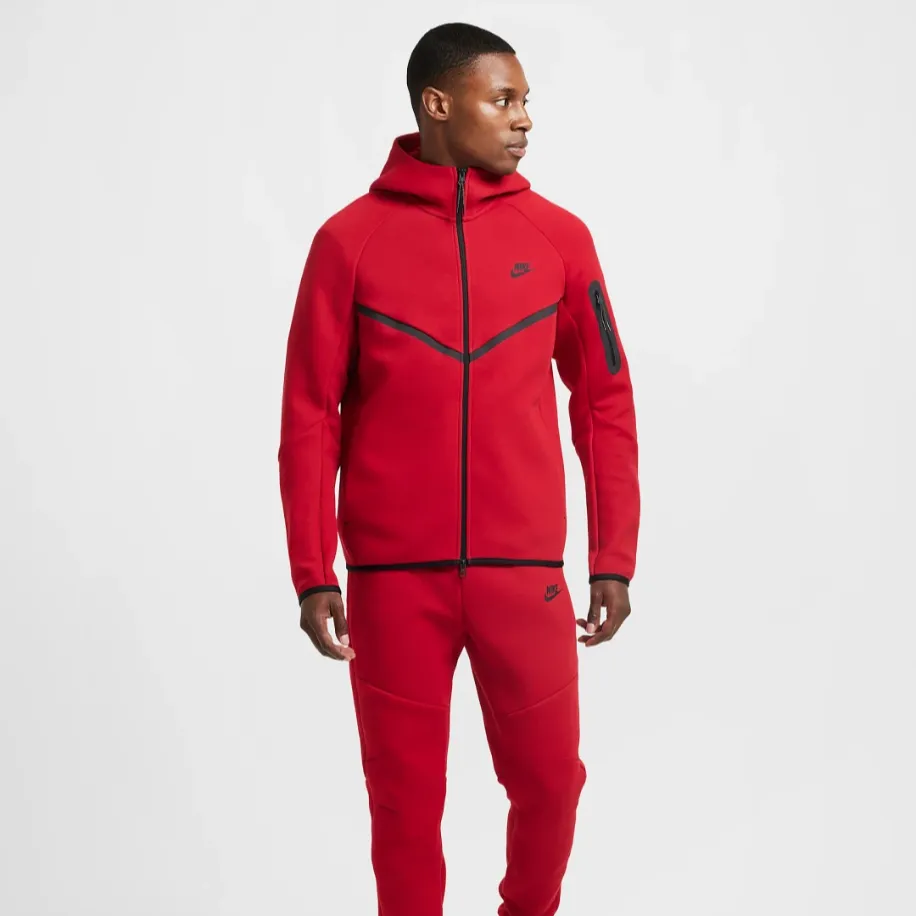 NIKE Tech Fleece 2025 Red Hoddie