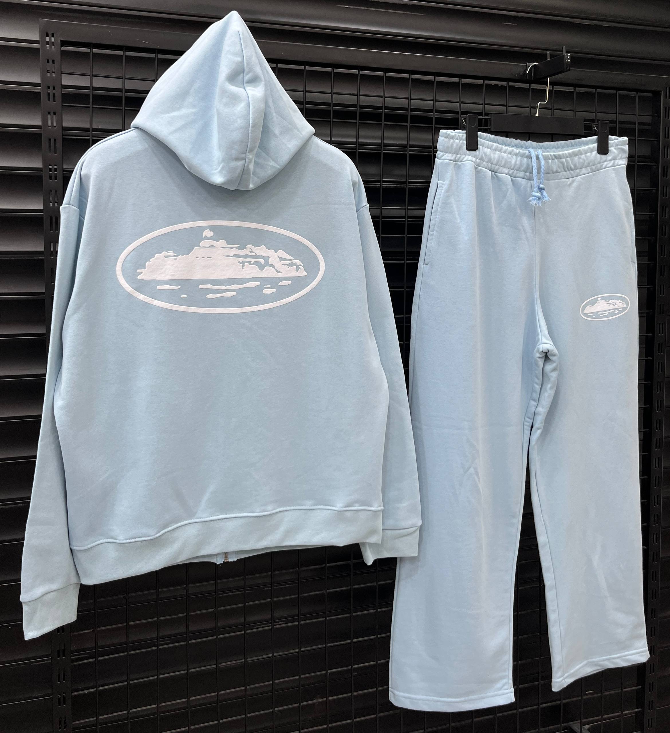 Corteiz Baggy Ocean Blue Tracksuit