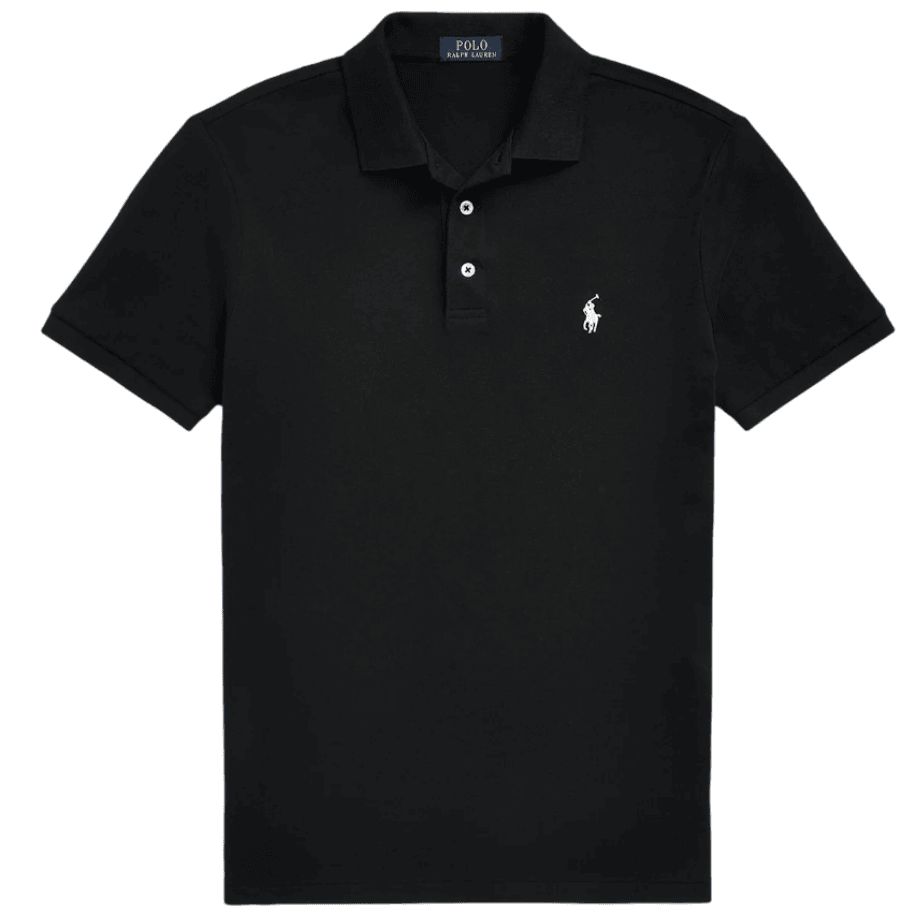 RL Black White Polo Yaka T-shirt