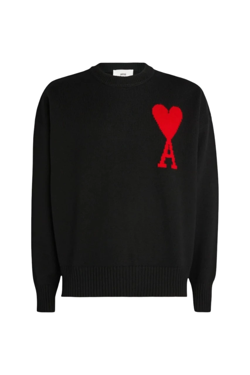 Ami Knitwear Black Sweater