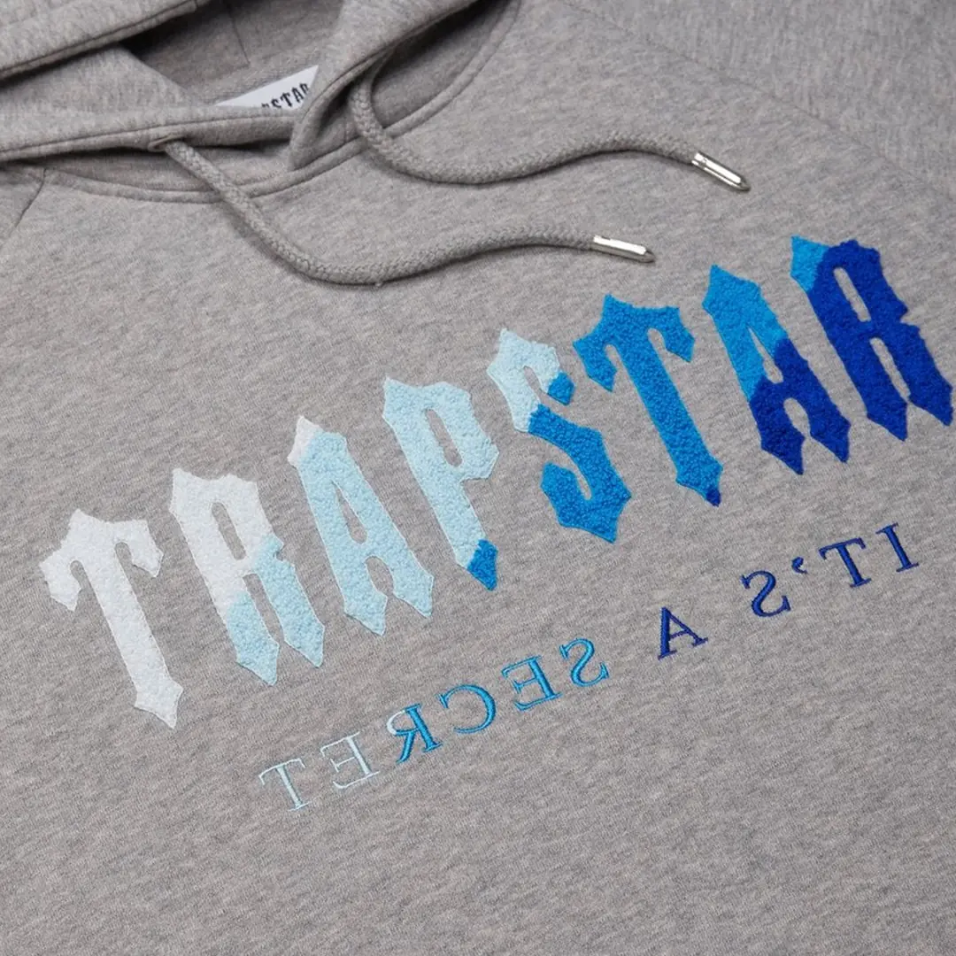 Trapstar Chenille Tracksuit Grey Blue 
