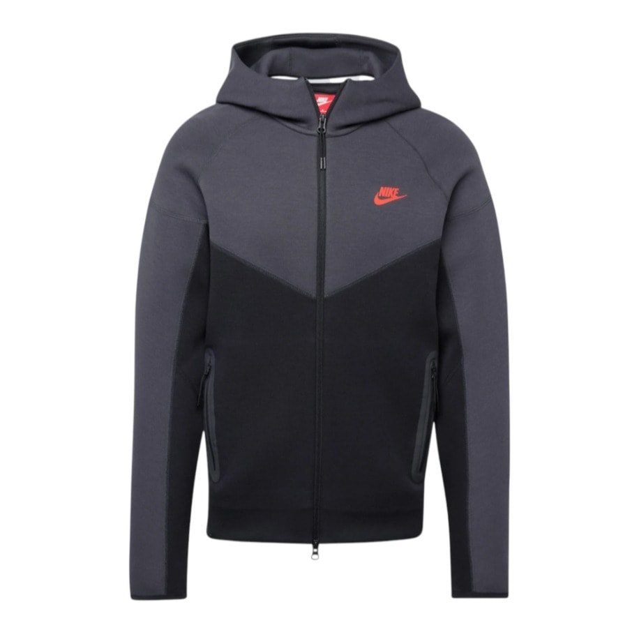 NIKE Tech Fleece 2024 Windrunner Grey Black Hoddie