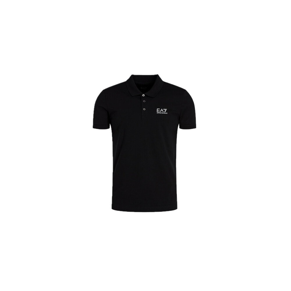Ea7 Black Polo Yaka T-shirt