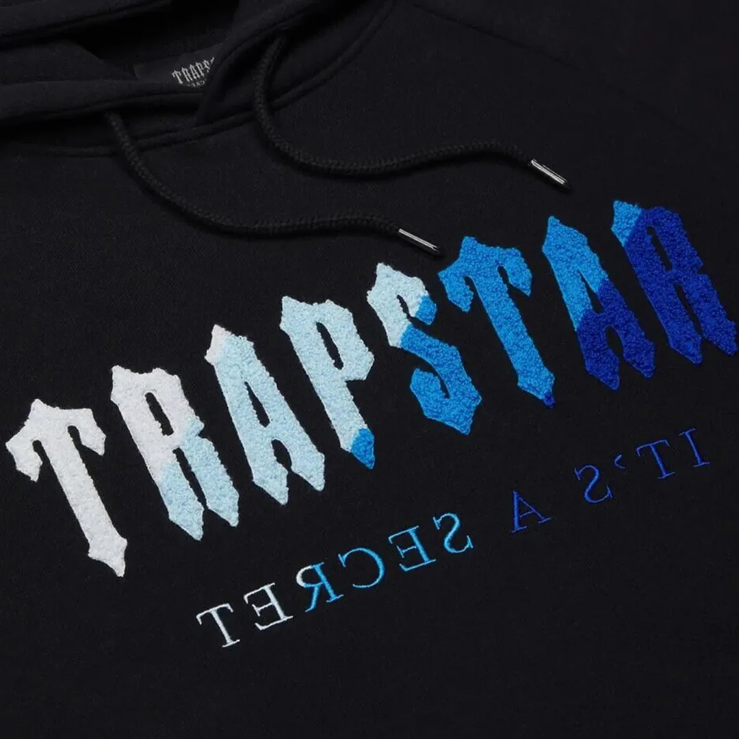 Trapstar Chenille Tracksuit Black Blue 