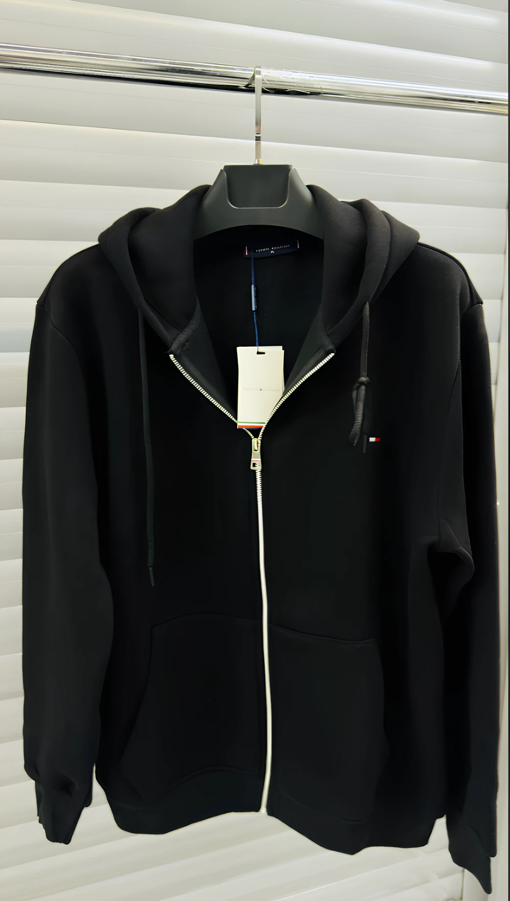 Tommy Hilfiger Zip Hoodie Black