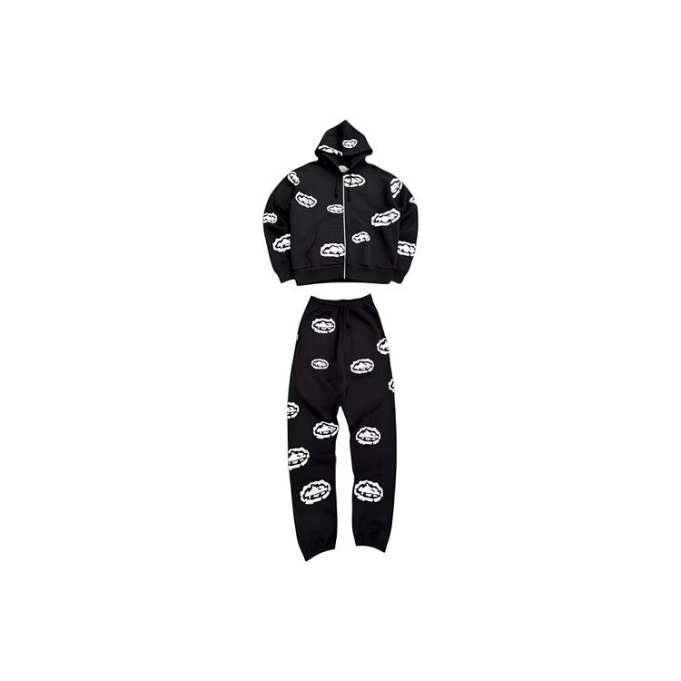 Corteiz x Denim Tears Tracksuit Black 