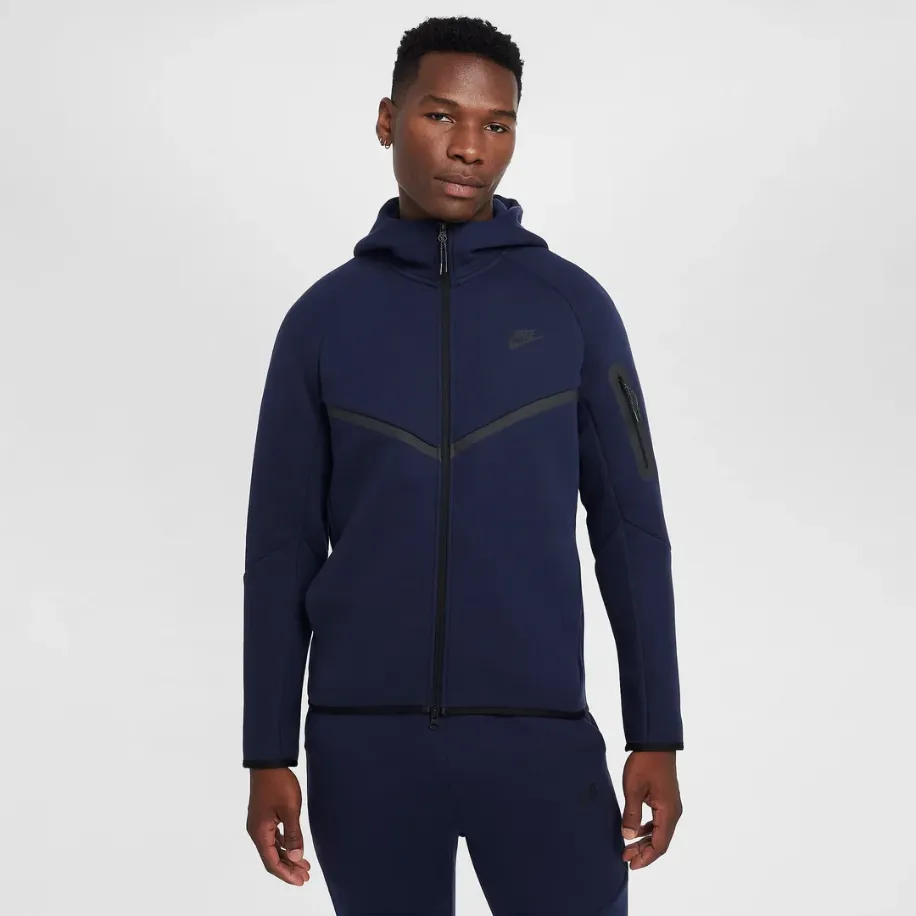 NIKE Tech Fleece 2025 Navy Blue Hoddie