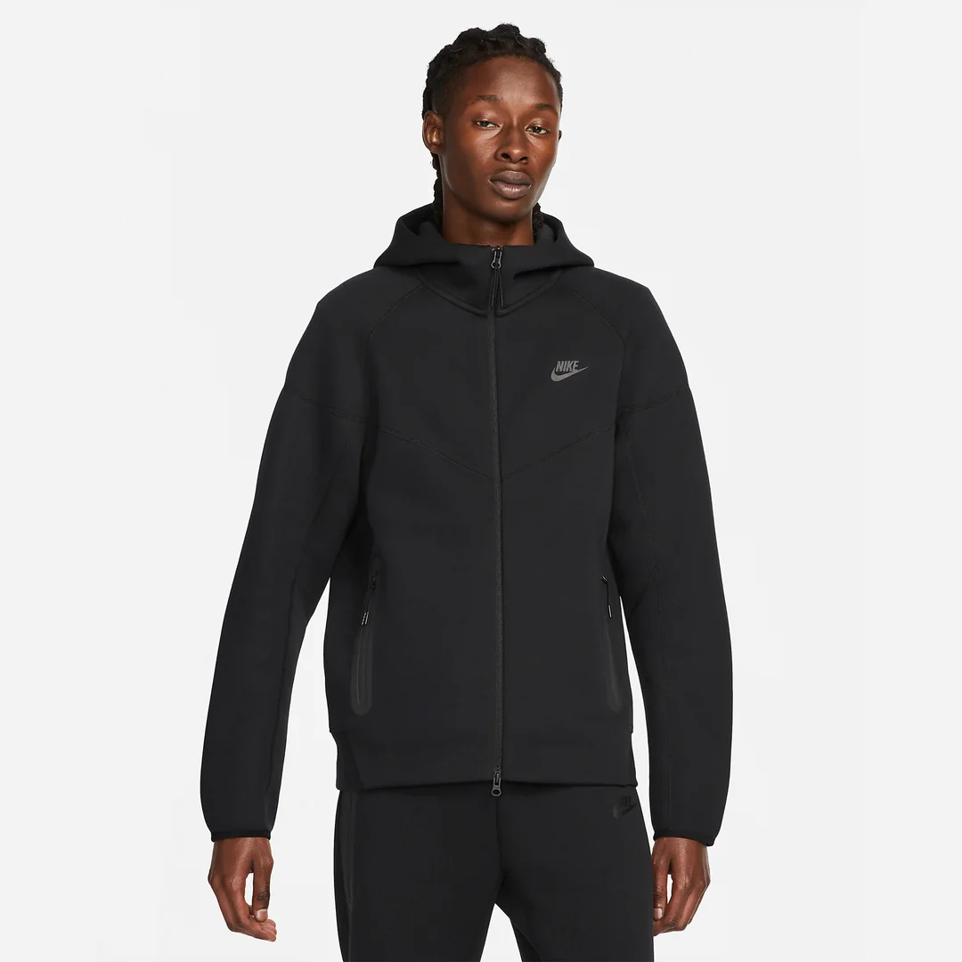NIKE Tech Fleece 2024 Windrunner Black Hoddie