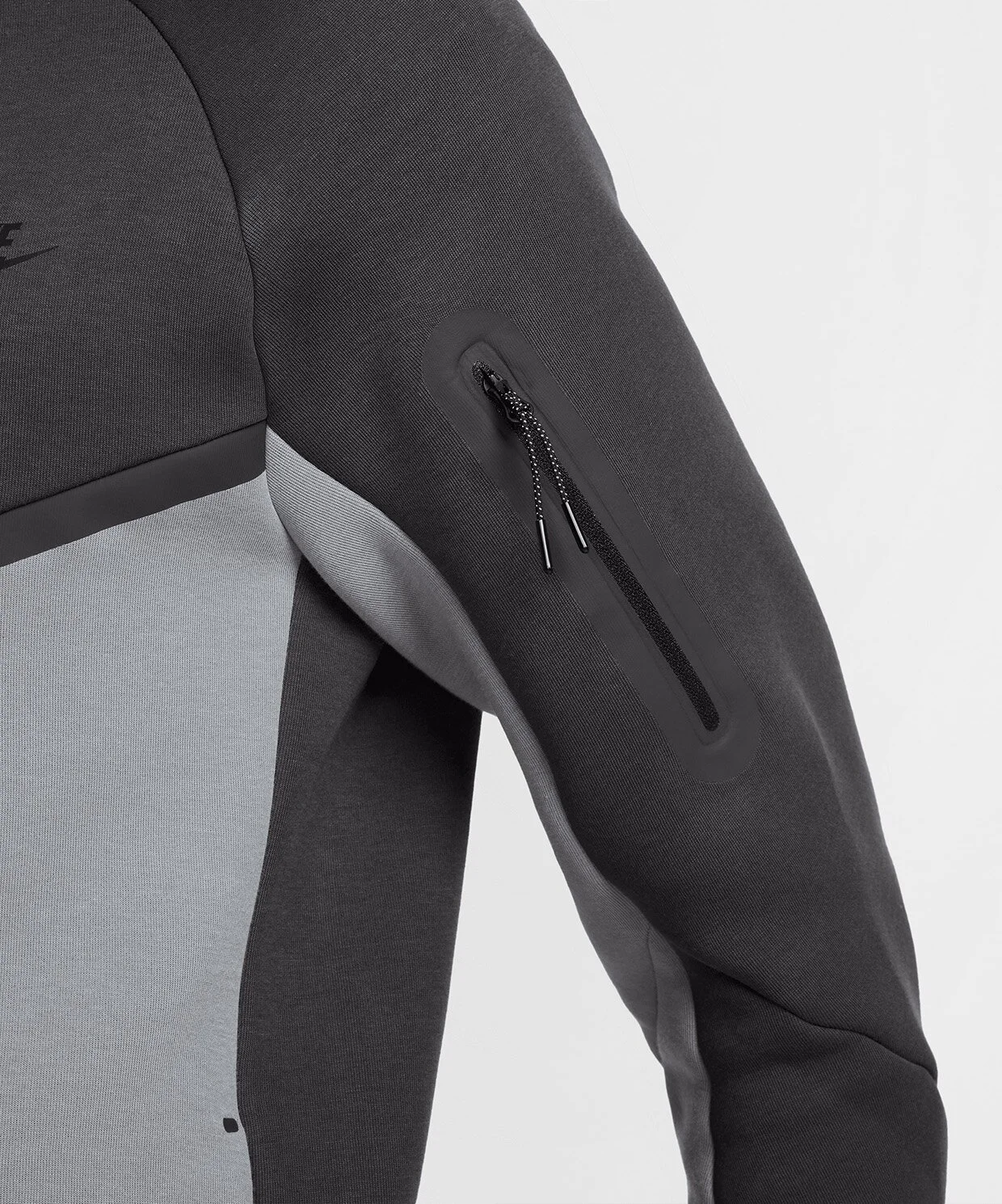 NIKE Tech Fleece 2025 Grey Black Hoddie