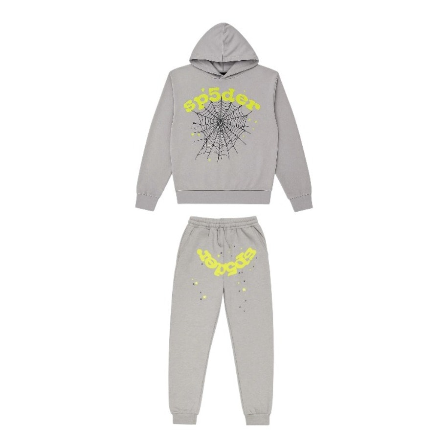 Sp5der Tracksuit Grey