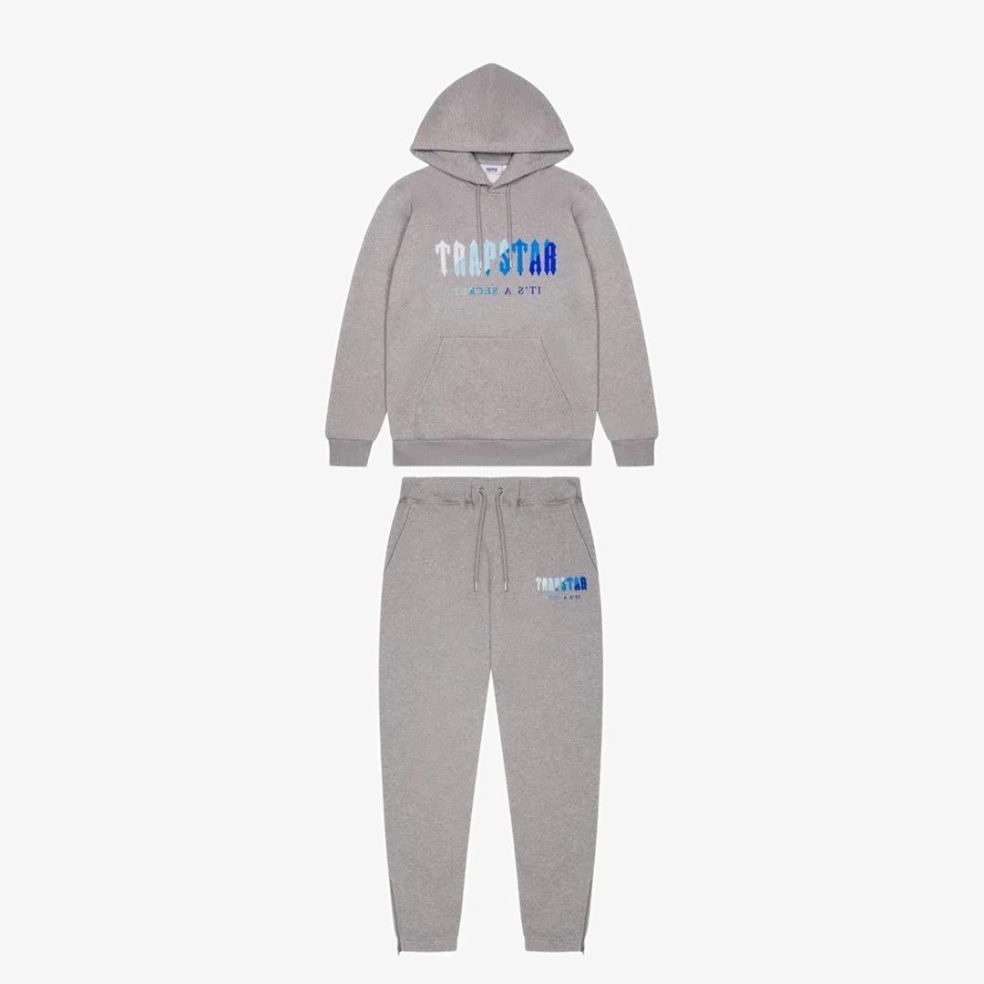 Trapstar Chenille Tracksuit Grey Blue 