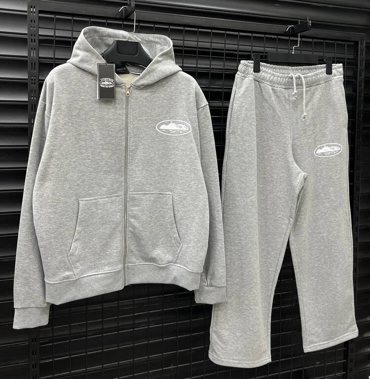 Corteiz Baggy Grey Tracksuit