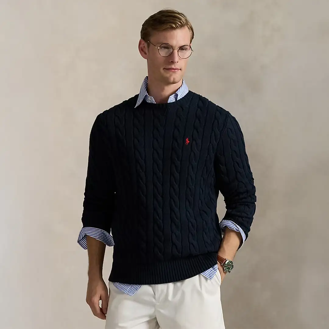 Ralph Lauren Knitwear Navy Blue Sweater