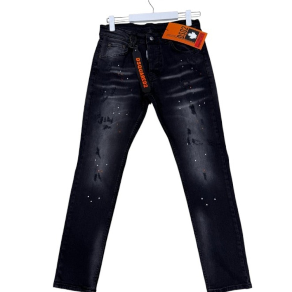 Dsquared2 Pantolon Black Boyalı Model Turuncu