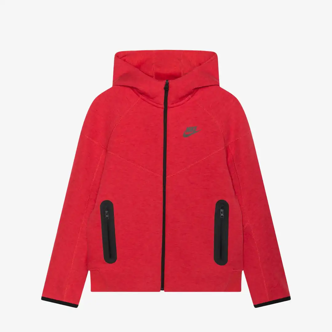 NIKE Tech Fleece 2024 Windrunner Tracksuit Red Hoddie