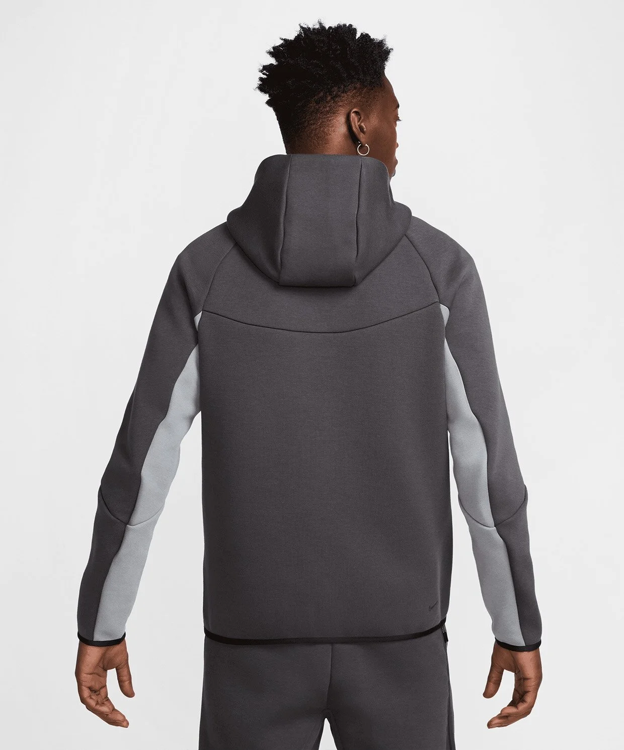 NIKE Tech Fleece 2025 Grey Black Hoddie