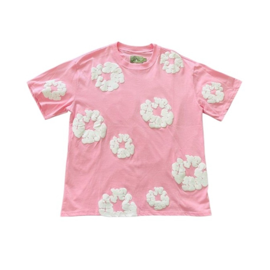 Denim Tears T-shirt Pink White