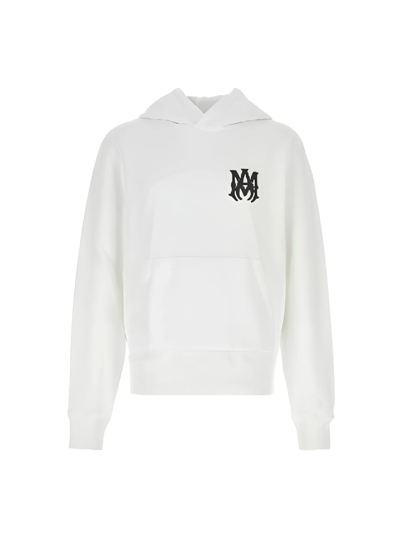 Amiri M.A. Logo Embroidered White Hoodie