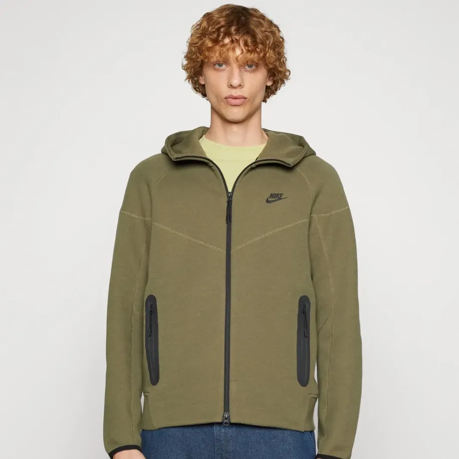 NIKE Tech Fleece 2024 Windrunner Black Haki Hoddie