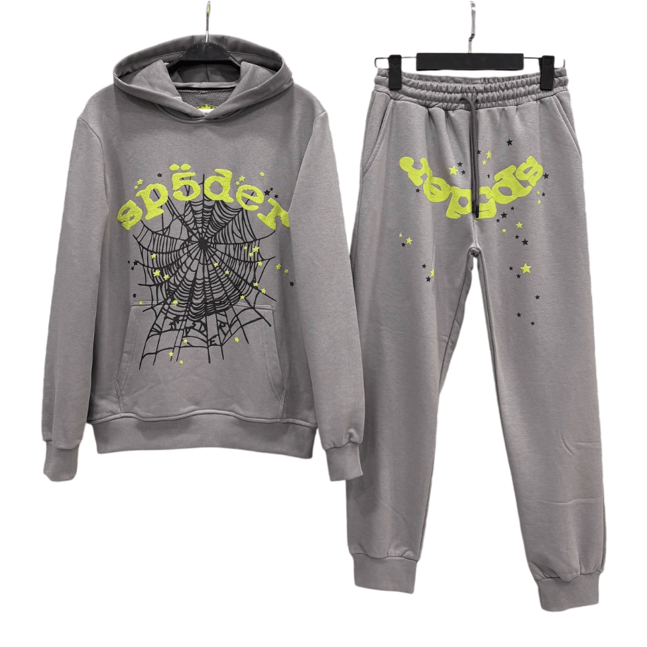 Sp5der Tracksuit Grey