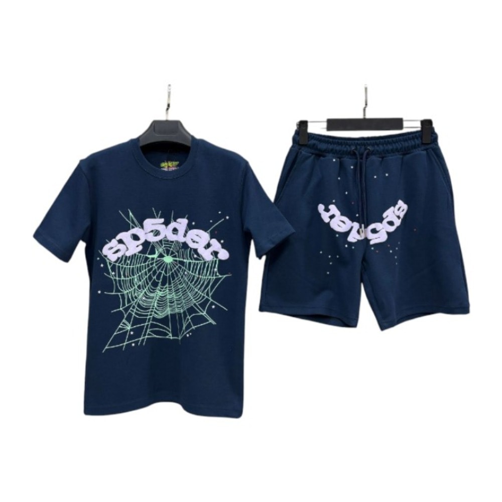 Sp5der Full Set Navy Blue