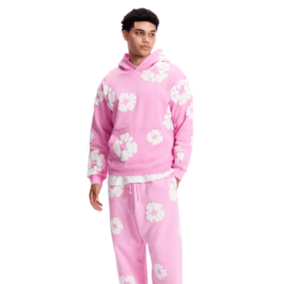 Denim Tears Hoodie Pink