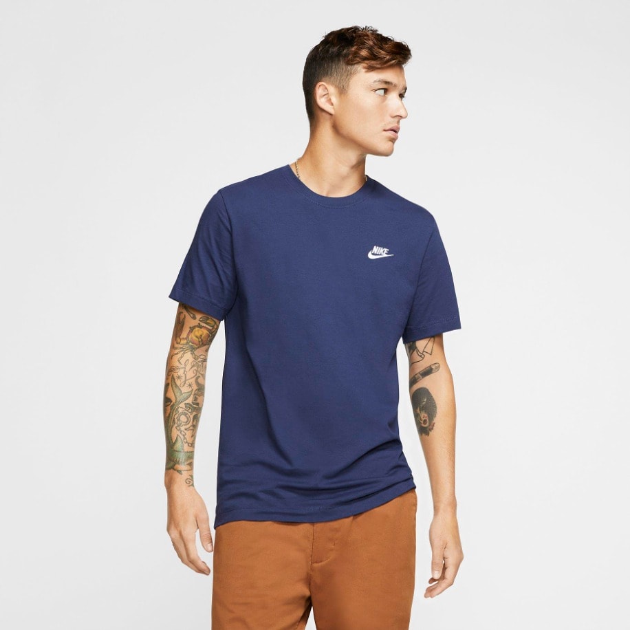 Nike Sportswear Club Navy Blue T-Shirt