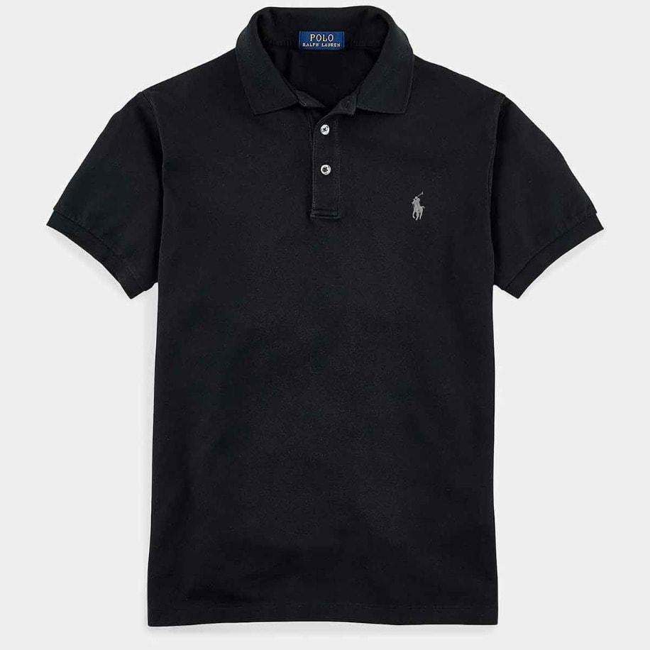RL Black Grey Polo Yaka T-shirt