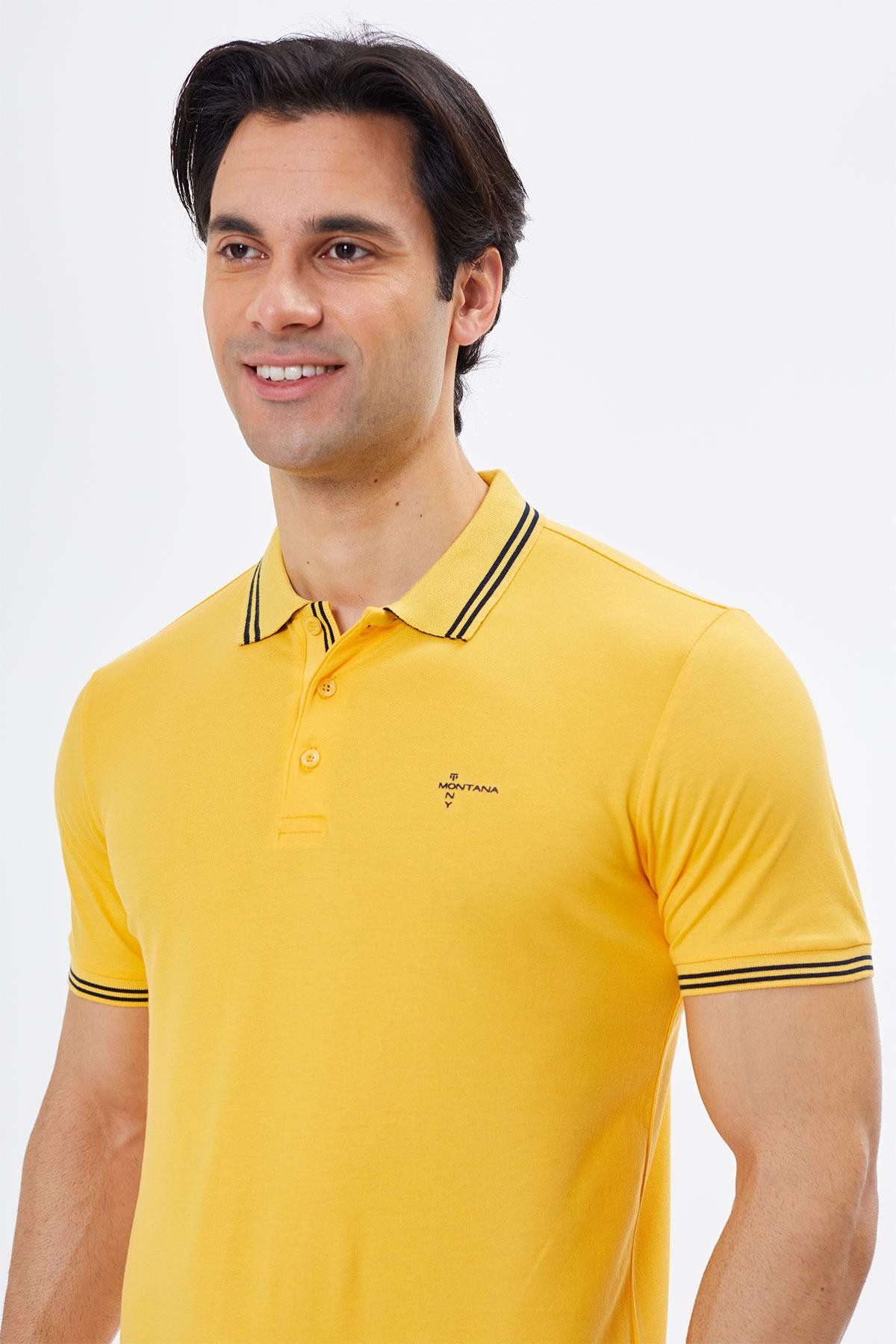 Regular Fit Polo Yaka Detaylı Erkek T-Shirt