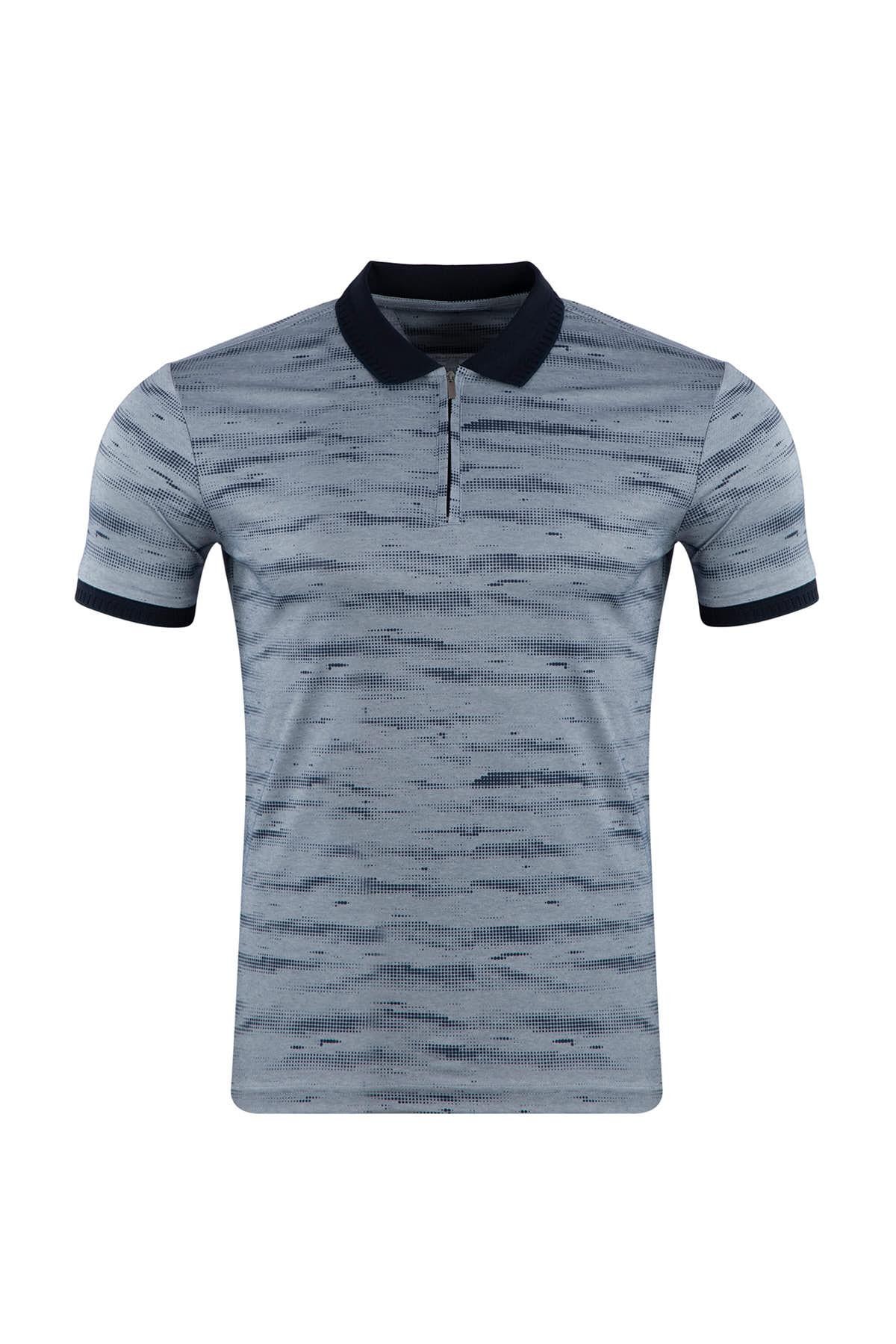 Regular Fit Fermuarlı Polo T-Shirt