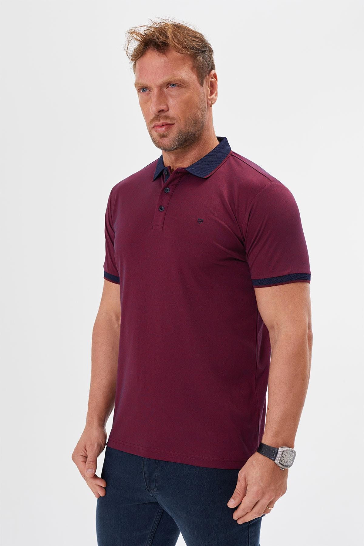 Regular Fit Polo Yaka Detaylı Erkek T-Shirt